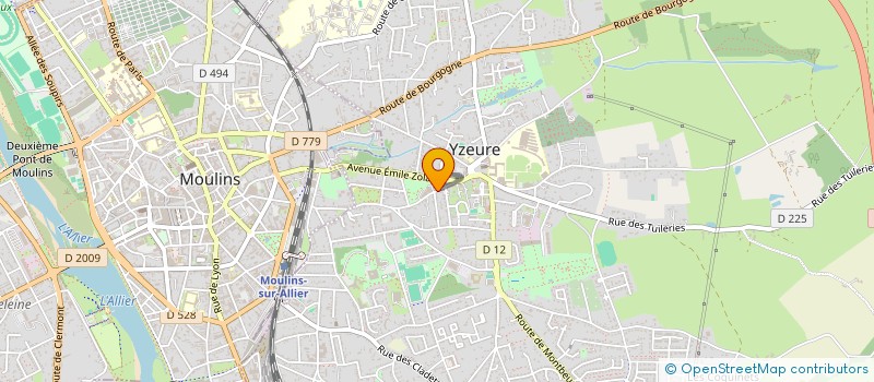 localisation de l'entreprise MADAME PAULINE MORIN à YZEURE