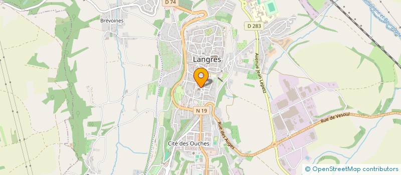 localisation de l'entreprise MADAME PAULINE MORIN à LANGRES