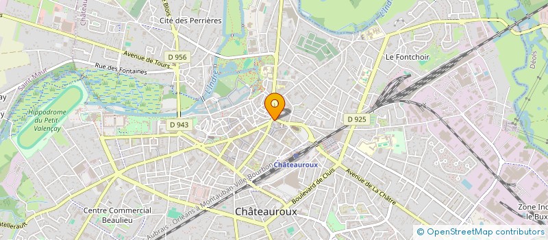 localisation de l'entreprise MADAME PAULINE MOULIN à CHATEAUROUX
