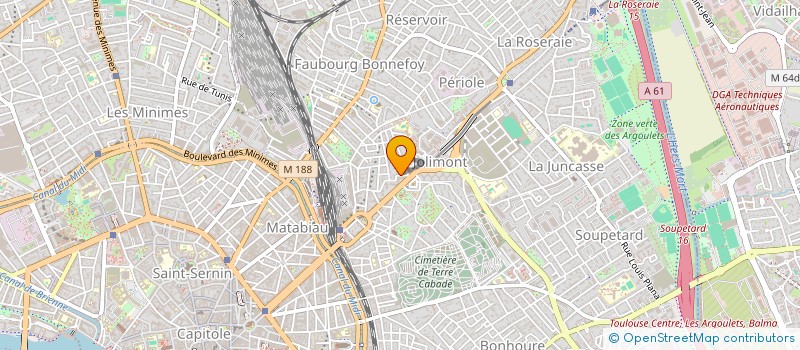 localisation de l'entreprise MADAME PAULINE MOULIN à TOULOUSE