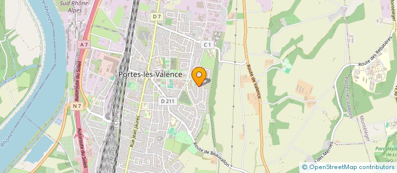 localisation de l'entreprise MADAME PAULINE MOULIN  PORTES-LES-VALENCE