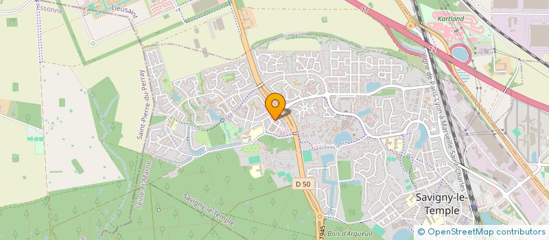 localisation de l'entreprise MADAME PAULINE MUJINGA  SAVIGNY-LE-TEMPLE