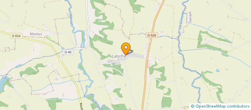 localisation de l'entreprise MADAME PAULINE MURET  LABRIHE