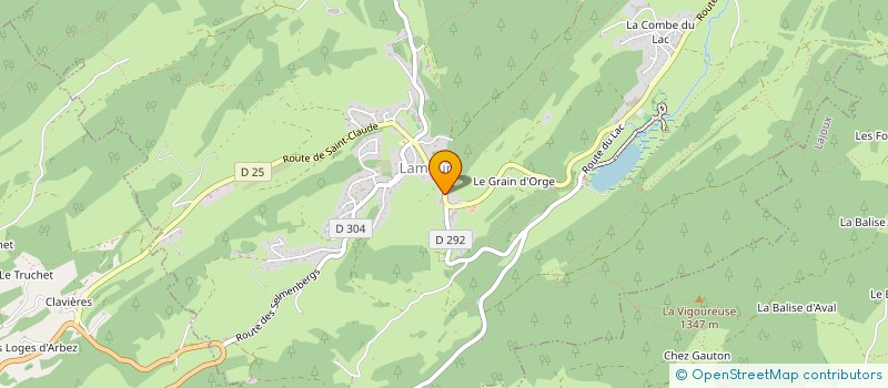 localisation de l'entreprise MADAME PAULINE MUSELLE  LAMOURA