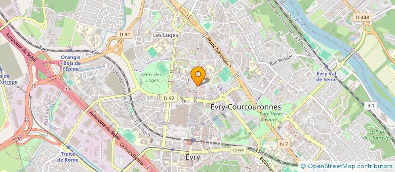 localisation de l'entreprise MADAME PAULINE NDOYE  EVRY-COURCOURONNES