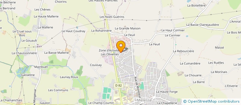 localisation de l'entreprise MADAME PAULINE NEVEU à MELESSE