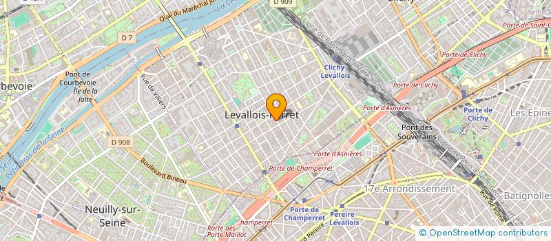 localisation de l'entreprise MADAME PAULINE NINI TEUNDA à LEVALLOIS PERRET