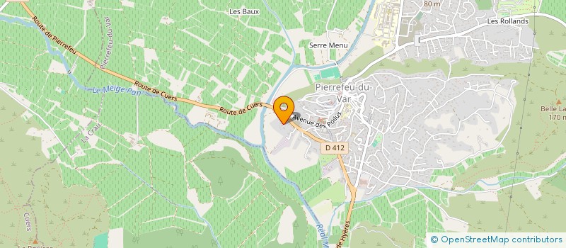 localisation de l'entreprise MADAME PAULINE ODILE FLORA SAUTRON  PIERREFEU-DU-VAR