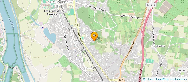 localisation de l'entreprise MADAME PAULINE OGE  SAINT-MAURICE-L'EXIL