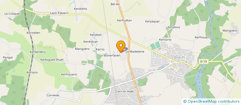 localisation de l'entreprise MADAME PAULINE OLIVIER  INZINZAC LOCHRIST