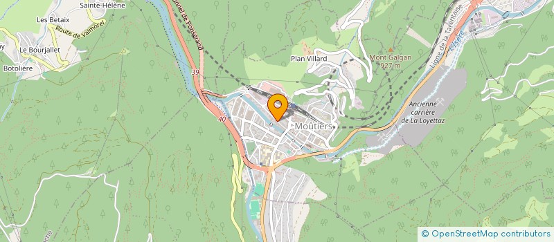 localisation de l'entreprise MADAME PAULINE OLIVRY  MOUTIERS