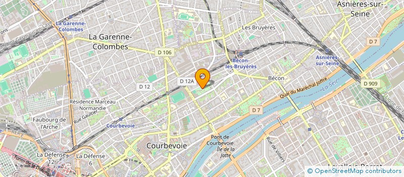 localisation de l'entreprise MADAME PAULINE OLLAGNIER-PAGES à COURBEVOIE