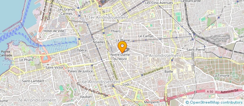 localisation de l'entreprise MADAME PAULINE OLPHE-GALLIARD à MARSEILLE