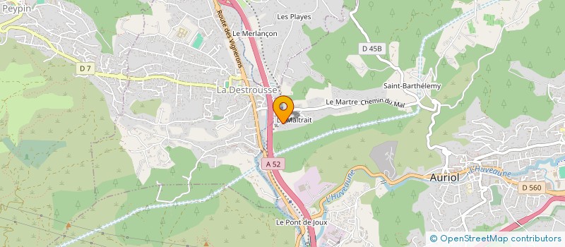 localisation de l'entreprise MADAME PAULINE PACCHINI  AURIOL