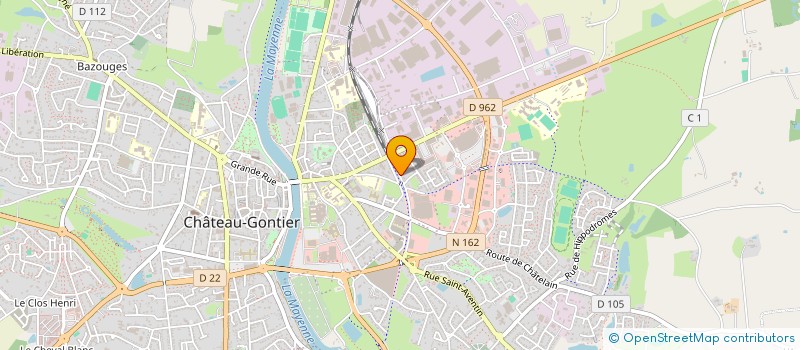 localisation de l'entreprise MADAME PAULINE PANNIER  CHATEAU-GONTIER-SUR-MAYENNE