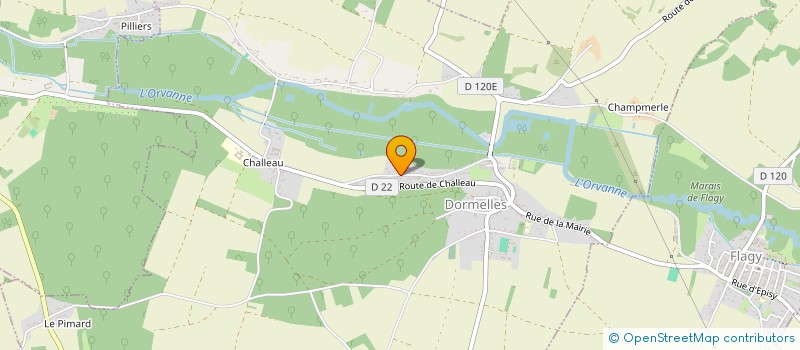 localisation de l'entreprise MADAME PAULINE PAQUET  DORMELLES