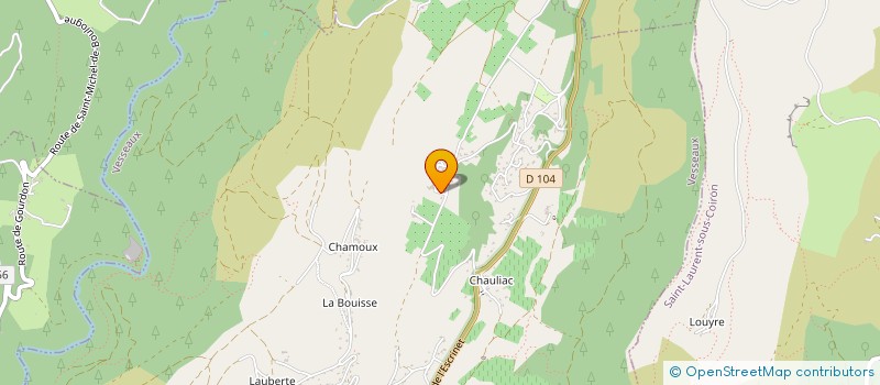 localisation de l'entreprise MADAME PAULINE PARAT  VESSEAUX