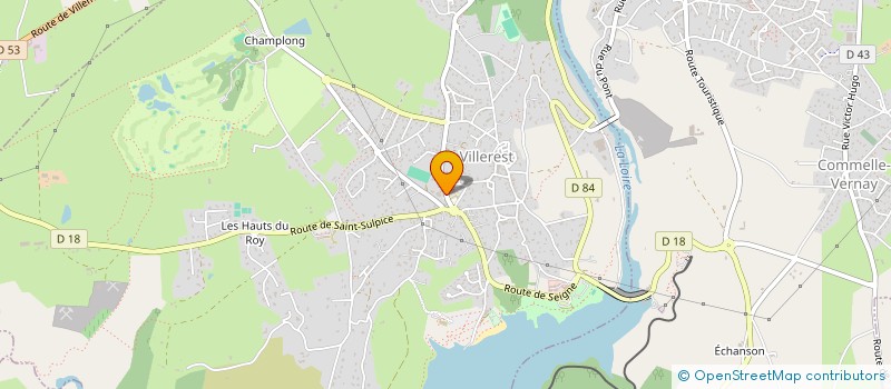 localisation de l'entreprise MADAME PAULINE PASCALE GANTIER  VILLEREST