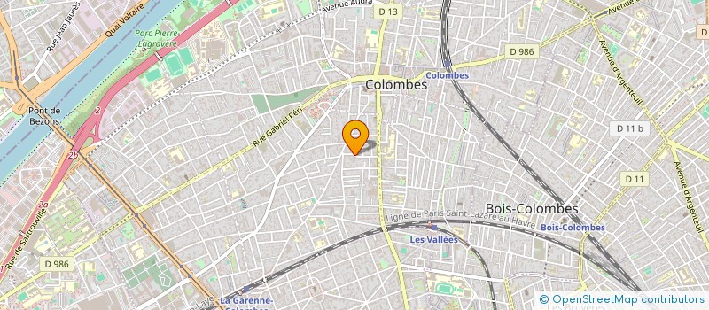 localisation de l'entreprise MADAME PAULINE PATTIER à COLOMBES