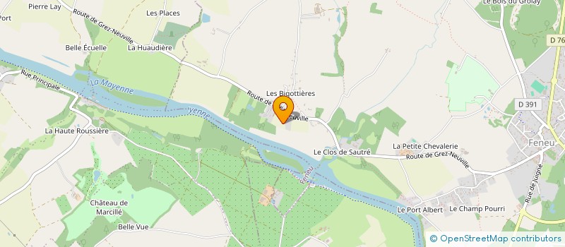 localisation de l'entreprise MADAME PAULINE PAUVERT  FENEU