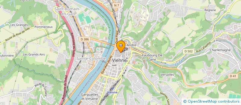 localisation de l'entreprise MADAME PAULINE PEILLON à VIENNE
