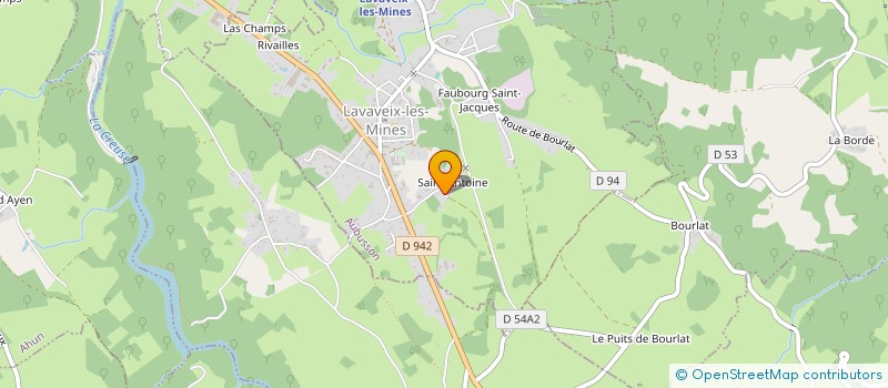 localisation de l'entreprise MADAME PAULINE PEINTURIER à LAVAVEIX-LES-MINES