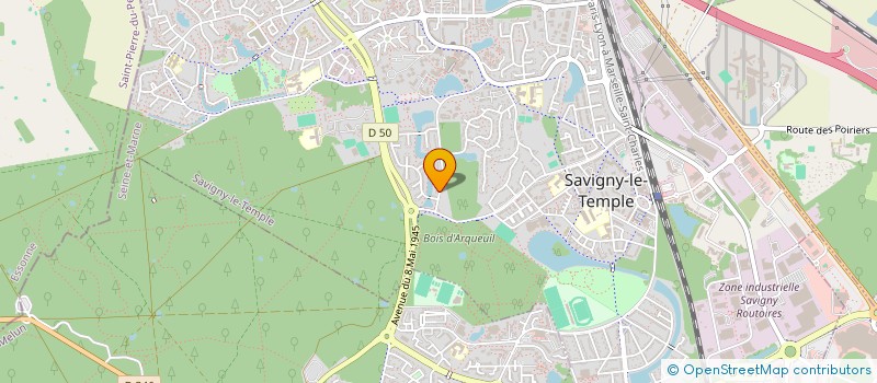 localisation de l'entreprise MADAME PAULINE PELOUS  SAVIGNY-LE-TEMPLE