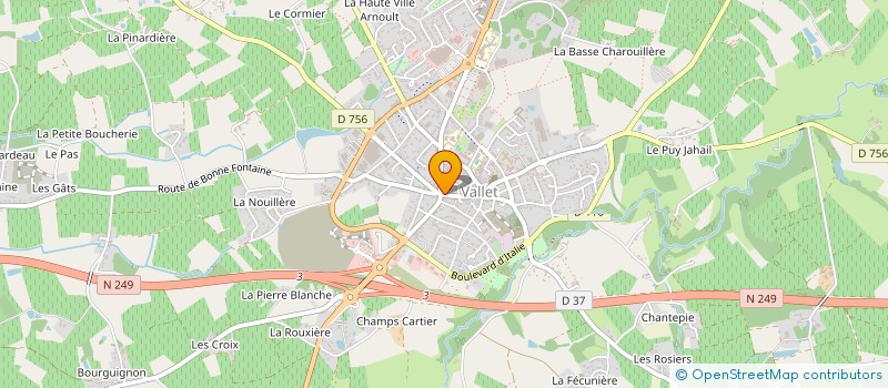 localisation de l'entreprise MADAME PAULINE PERRAULT à VALLET