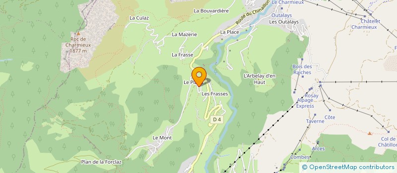 localisation de l'entreprise MADAME PAULINE PERRISSIN-FABERT  LE GRAND-BORNAND