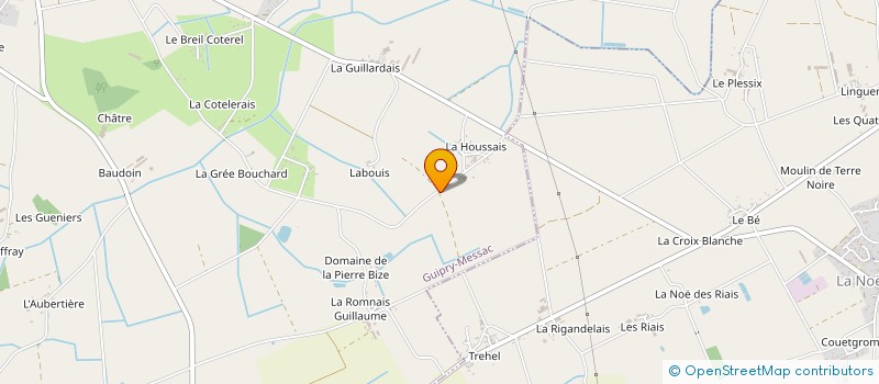 localisation de l'entreprise MADAME PAULINE PERRUCHAS  GUIPRY-MESSAC