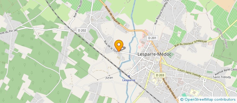 localisation de l'entreprise MADAME PAULINE PESENTI à GAILLAN-EN-MEDOC