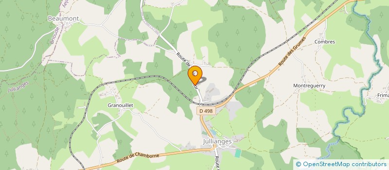 localisation de l'entreprise MADAME PAULINE PEYRARD  JULLIANGES