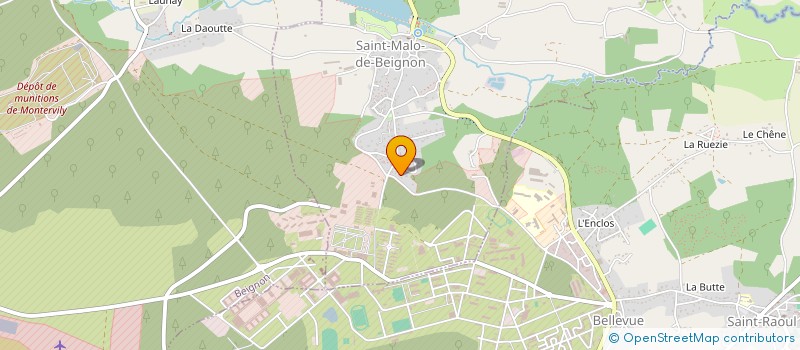 localisation de l'entreprise MADAME PAULINE PHILIPPE  SAINT-MALO-DE-BEIGNON