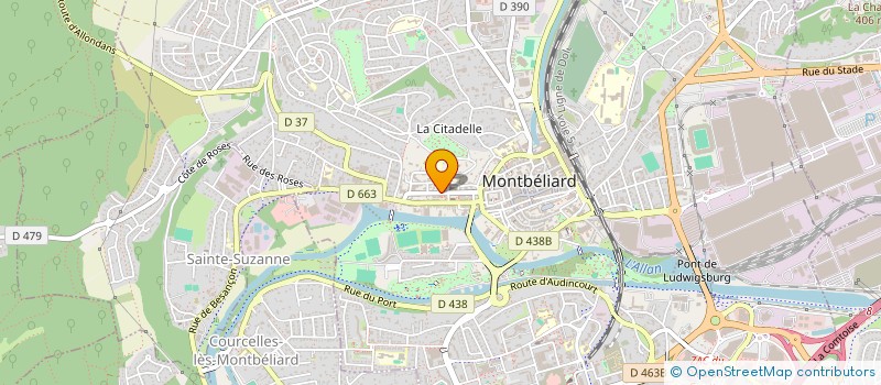 localisation de l'entreprise MADAME PAULINE PHILIPPE  MONTBELIARD