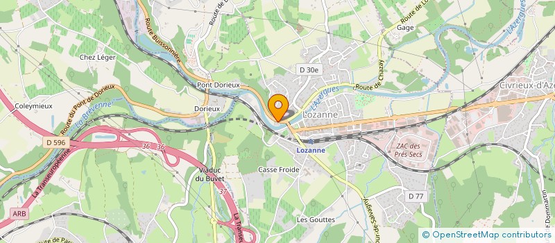 localisation de l'entreprise MADAME PAULINE PITAVY  LOZANNE