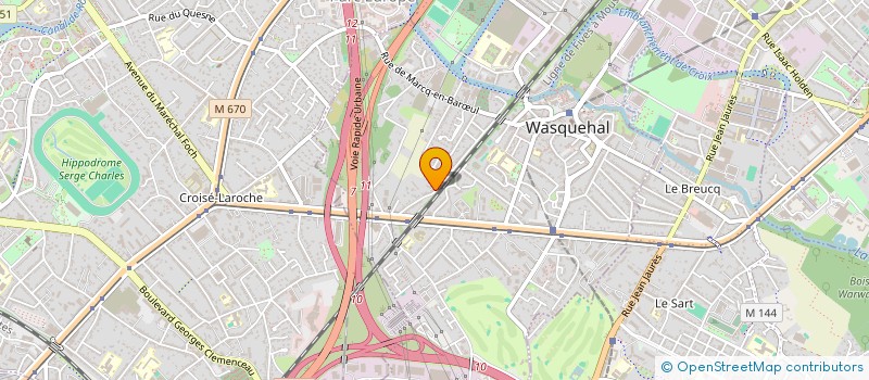 localisation de l'entreprise MADAME PAULINE PLANCKE  WASQUEHAL