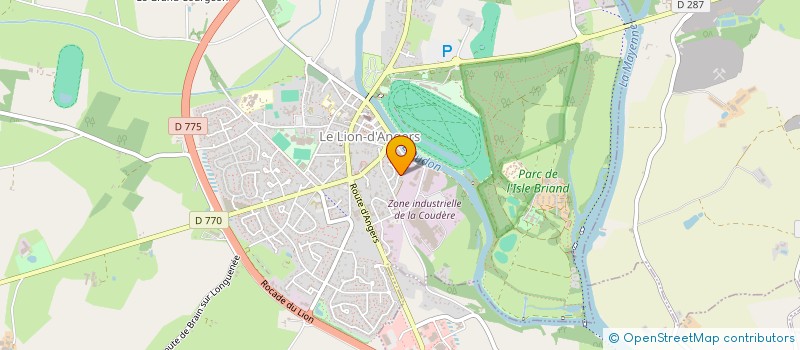 localisation de l'entreprise MADAME PAULINE POIRIER  LE LION-D'ANGERS