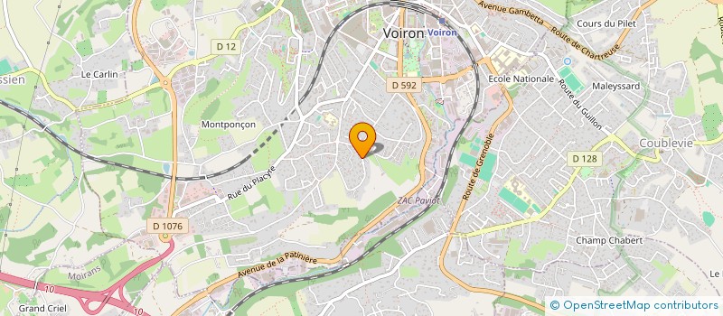 localisation de l'entreprise MADAME PAULINE PORRET  VOIRON