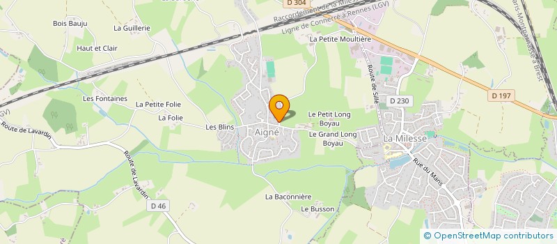 localisation de l'entreprise MADAME PAULINE PORTIE  AIGNE