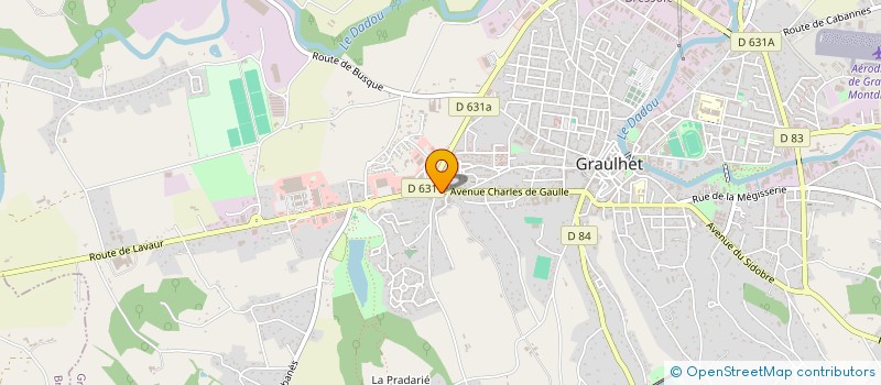 localisation de l'entreprise MADAME PAULINE PRADIER  GRAULHET