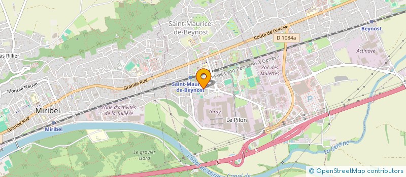 localisation de l'entreprise MADAME PAULINE PRETTE  SAINT-MAURICE-DE-BEYNOST