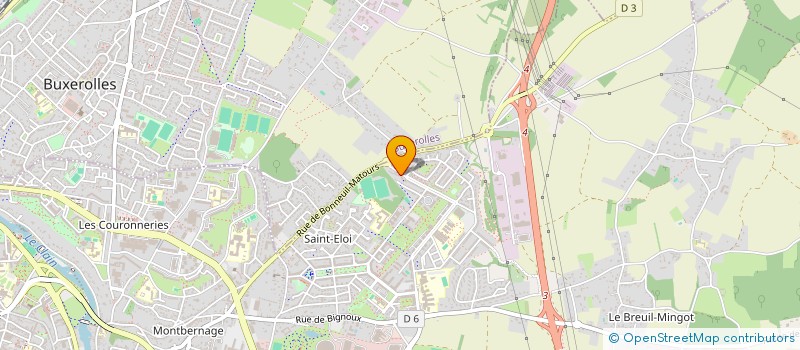 localisation de l'entreprise MADAME PAULINE PREVEAU  POITIERS