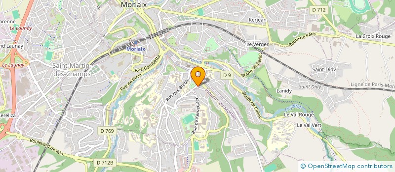 localisation de l'entreprise MADAME PAULINE PRIME  MORLAIX