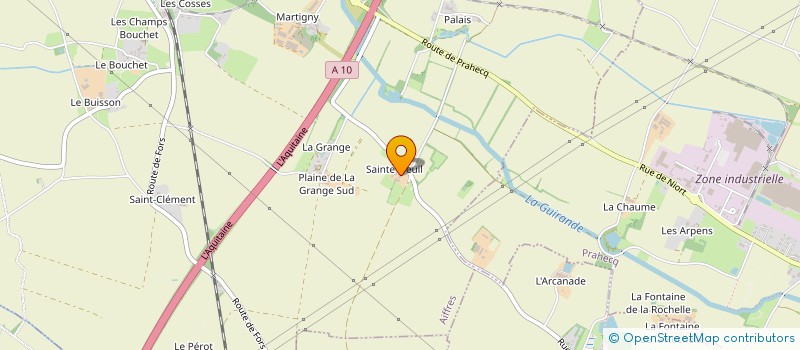 localisation de l'entreprise MADAME PAULINE PROUTEAU  AIFFRES