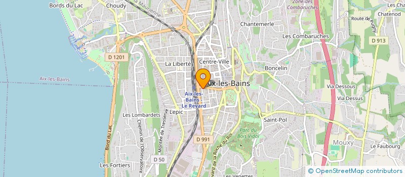 localisation de l'entreprise MADAME PAULINE PUGET à AIX-LES-BAINS