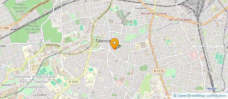 localisation de l'entreprise MADAME PAULINE QUARRE  TALENCE