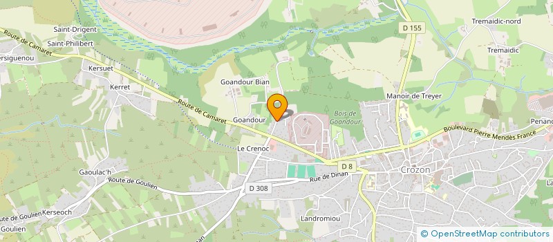 localisation de l'entreprise MADAME PAULINE QUEFFELEC  CROZON