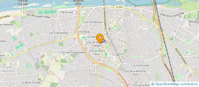 localisation de l'entreprise MADAME PAULINE QUERU à ORLEANS