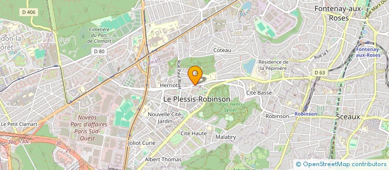 localisation de l'entreprise MADAME PAULINE QUINTARD  LE PLESSIS-ROBINSON