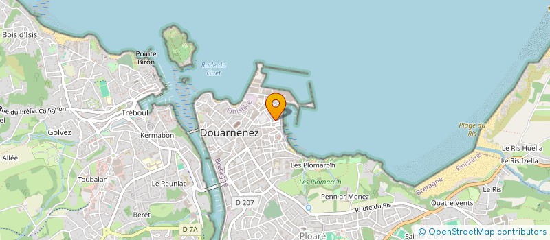 localisation de l'entreprise MADAME PAULINE RABEAU à DOUARNENEZ